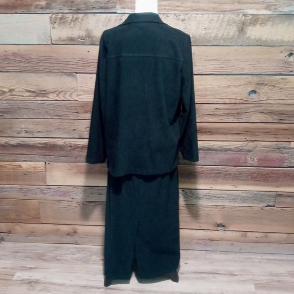 Studio Works Womens Size Medium Skirt and Shacket Suede Feel Midi Length - Picture 2 of 11